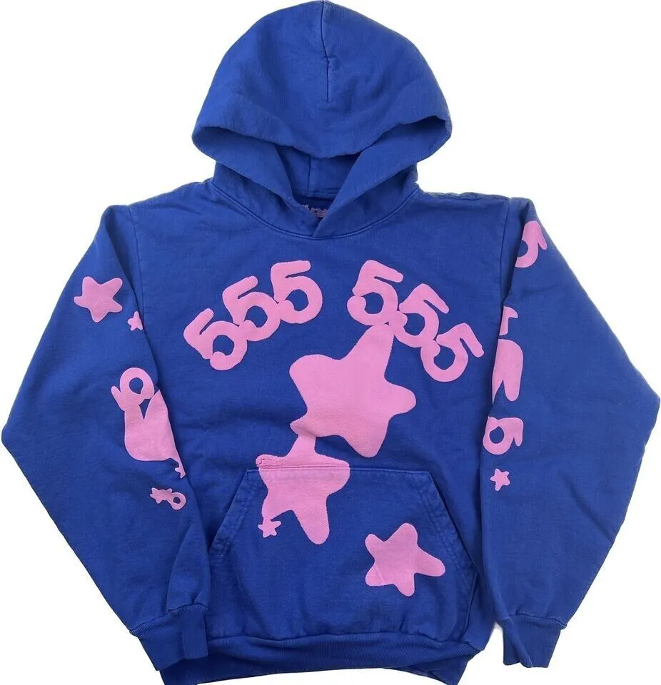 Sp5der Web Hoodie " BLUE PINK" FW23