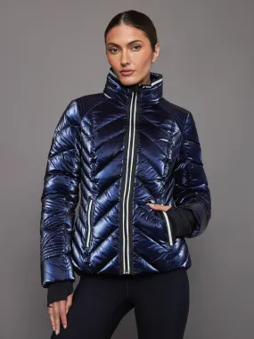 Super Hero Puffer with Reflective Trim - Dress Blue