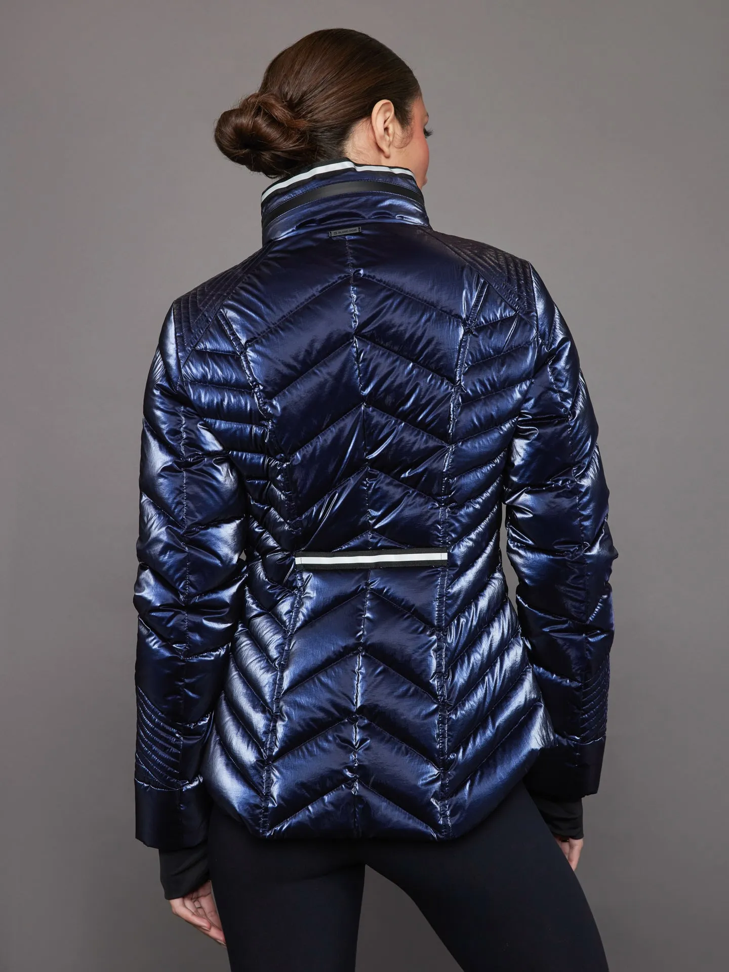 Super Hero Puffer with Reflective Trim - Dress Blue