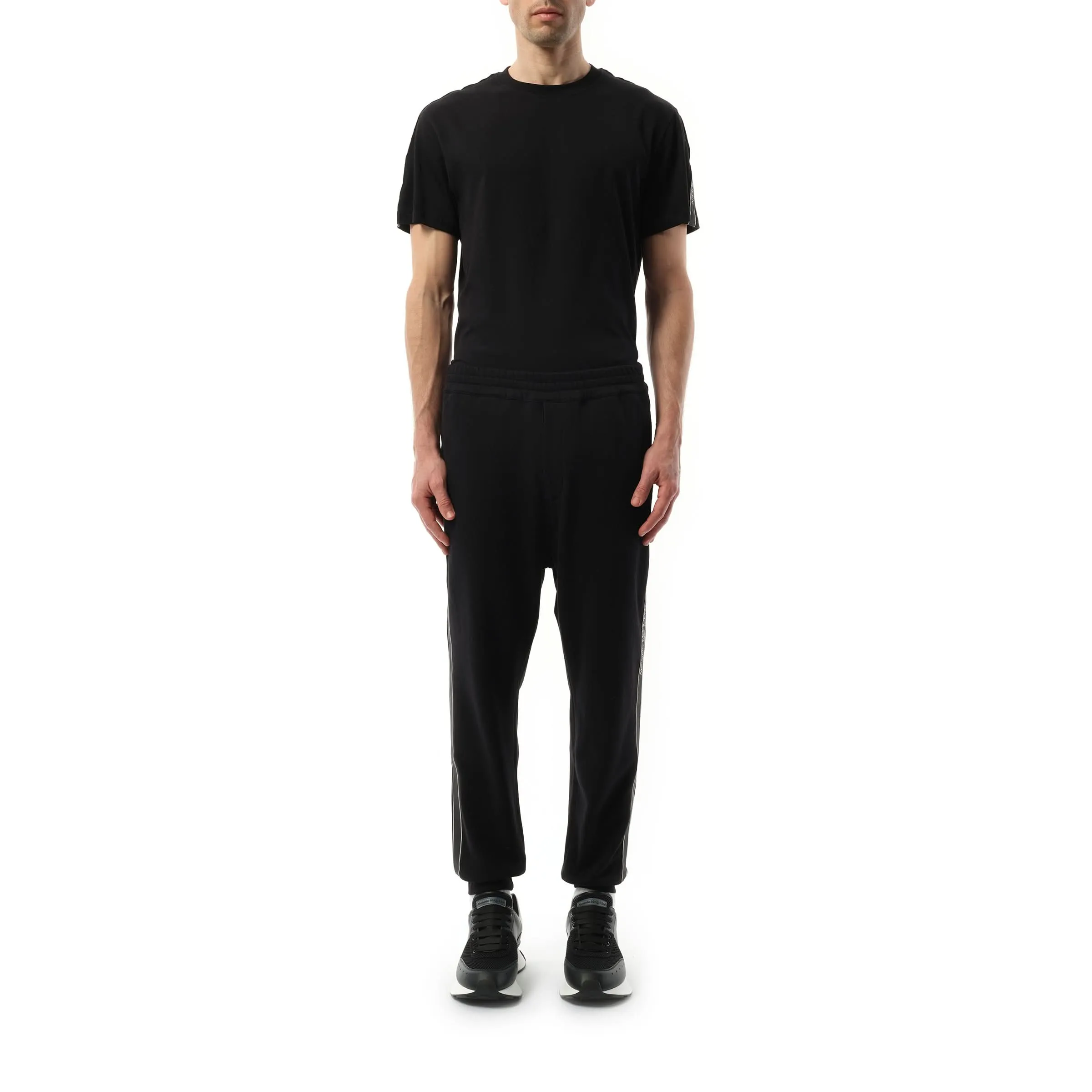 Tape Jogger in Black/Black