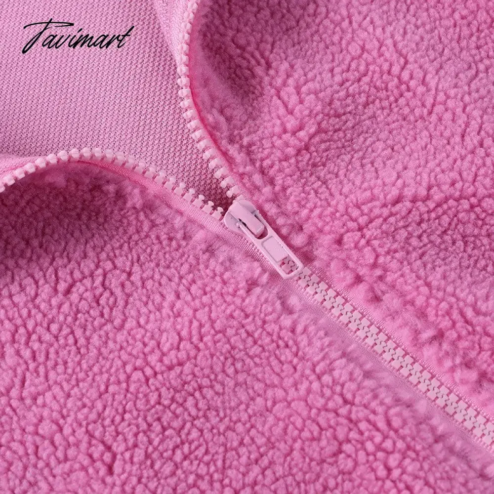 Tavimart Fleece Tracksuits Women's Winter Set Fashion Streetwear Y2k Casual Bra Vest Sweatpants Crop Tops 3 Piece Set Sexy Outfit