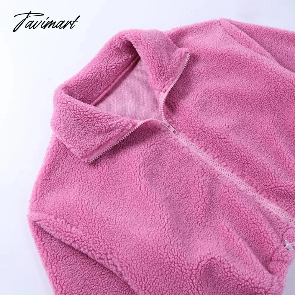 Tavimart Fleece Tracksuits Women's Winter Set Fashion Streetwear Y2k Casual Bra Vest Sweatpants Crop Tops 3 Piece Set Sexy Outfit