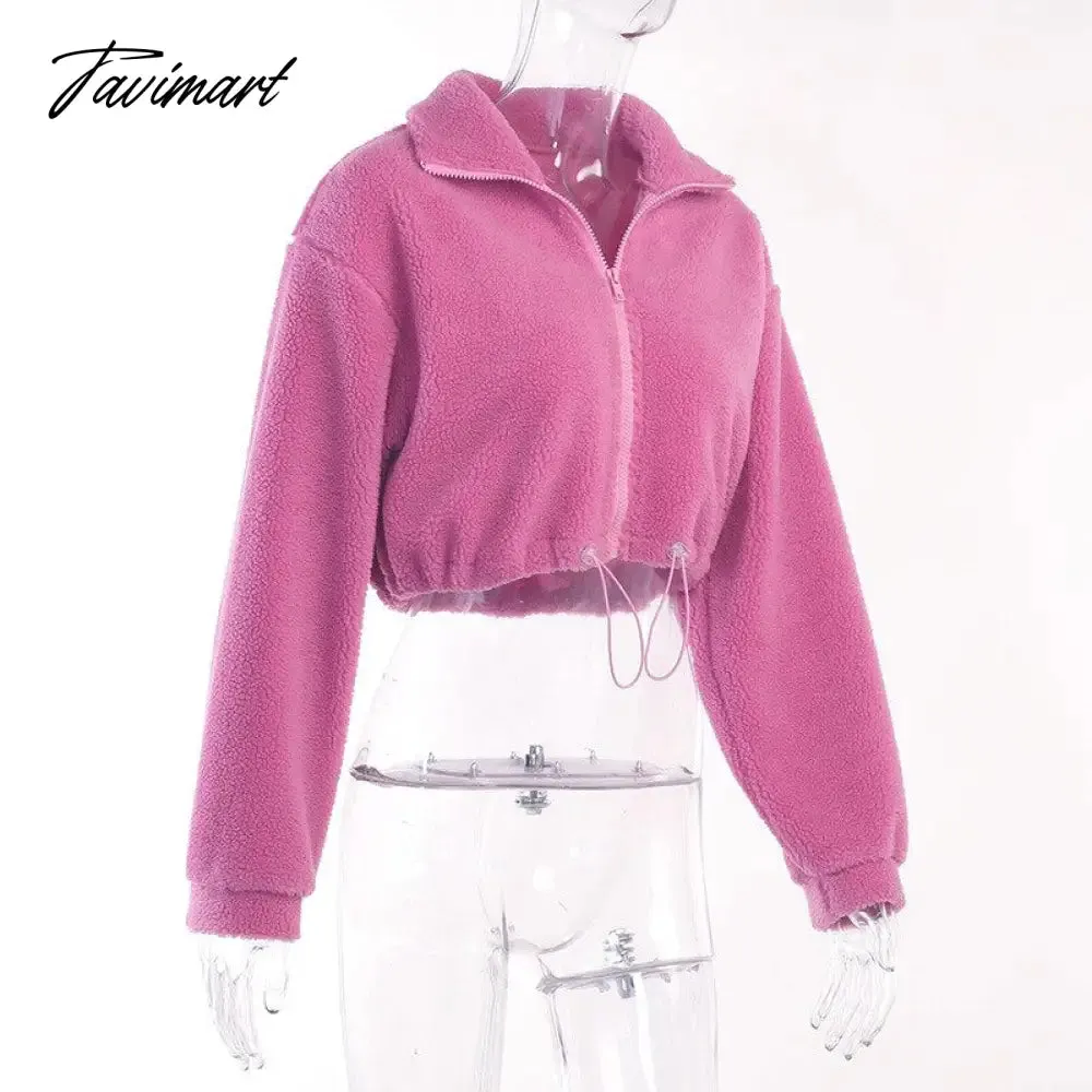 Tavimart Fleece Tracksuits Women's Winter Set Fashion Streetwear Y2k Casual Bra Vest Sweatpants Crop Tops 3 Piece Set Sexy Outfit