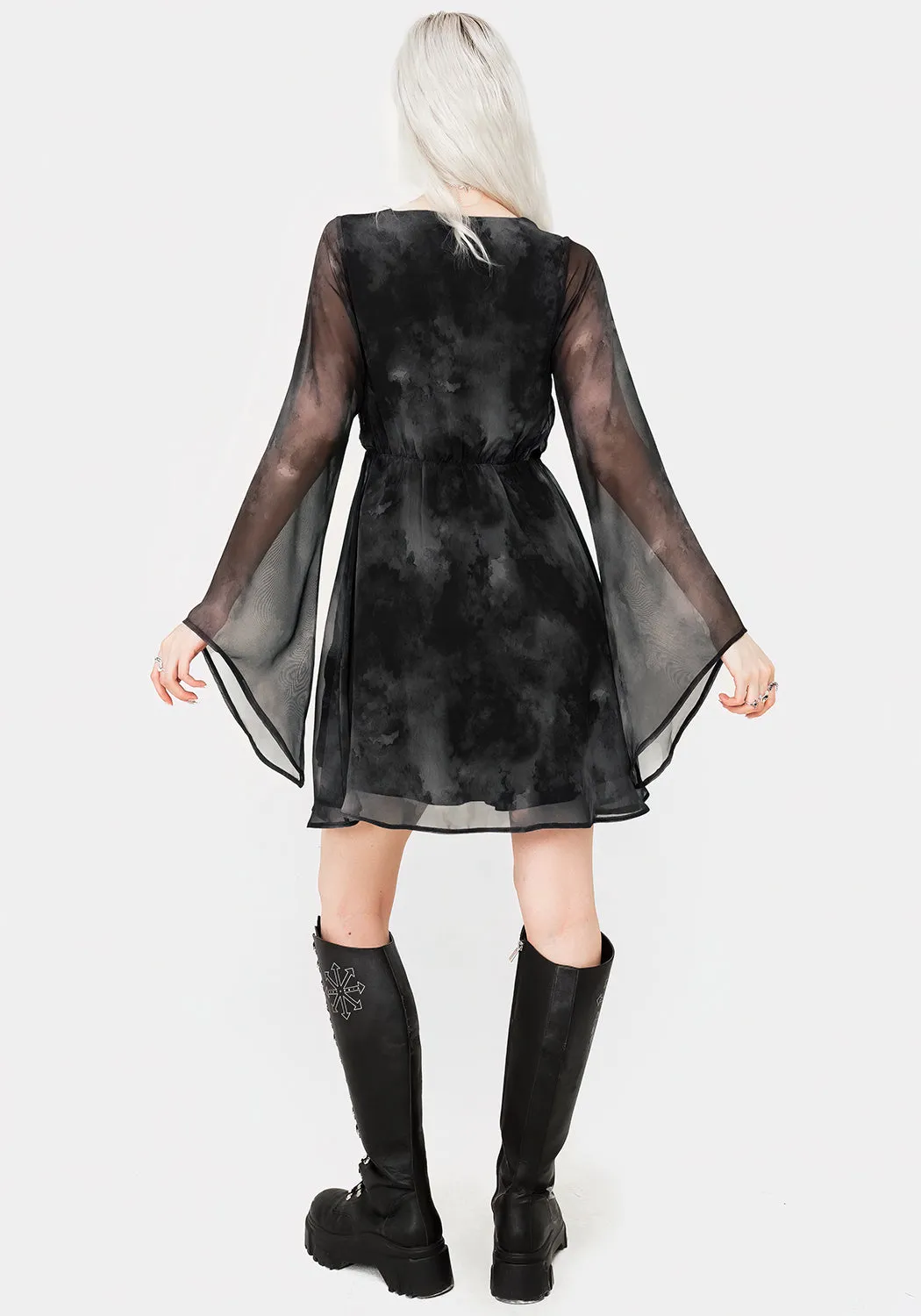 Tempest Flared Sleeve Mini Dress