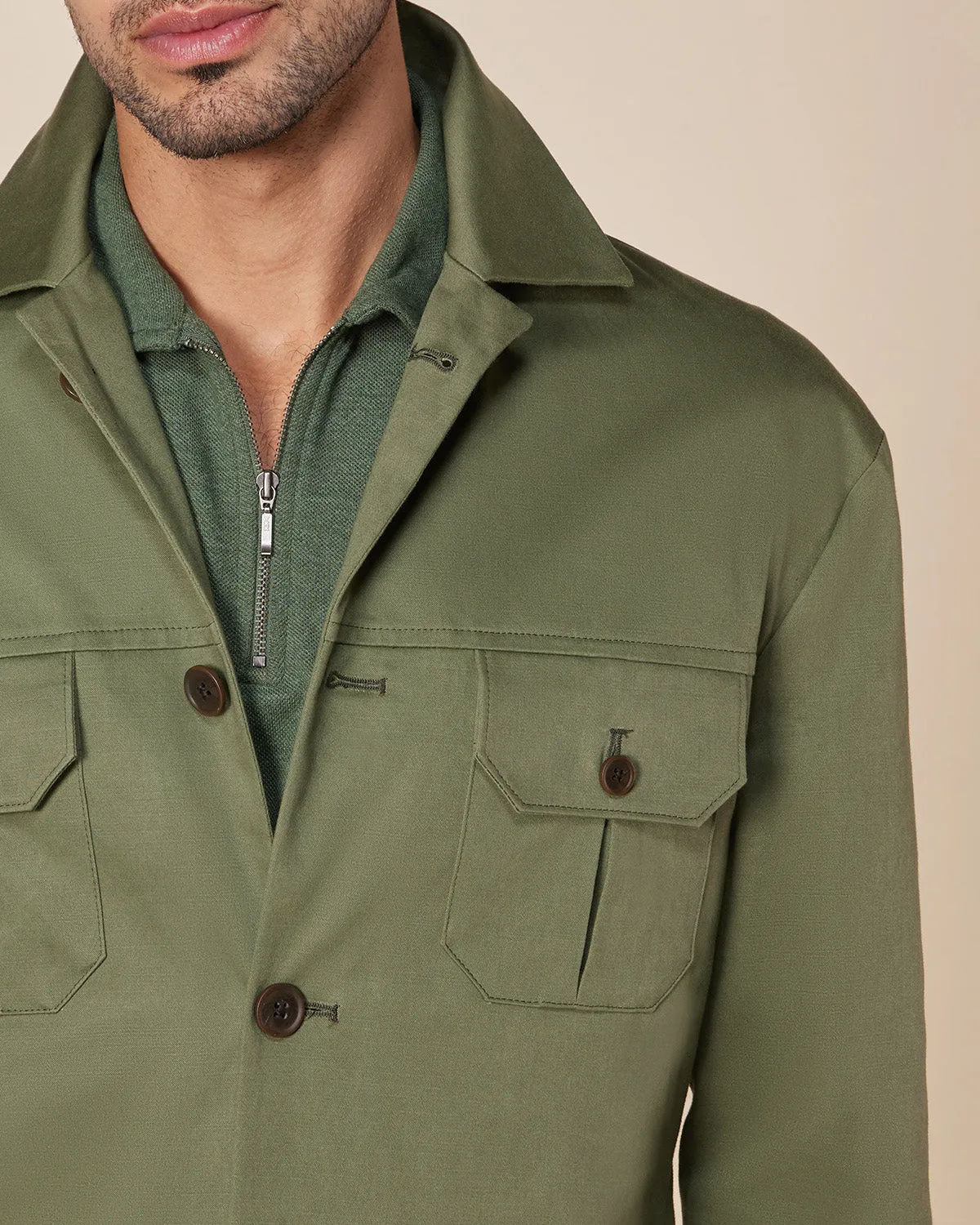 The Eton Jacket - Olive