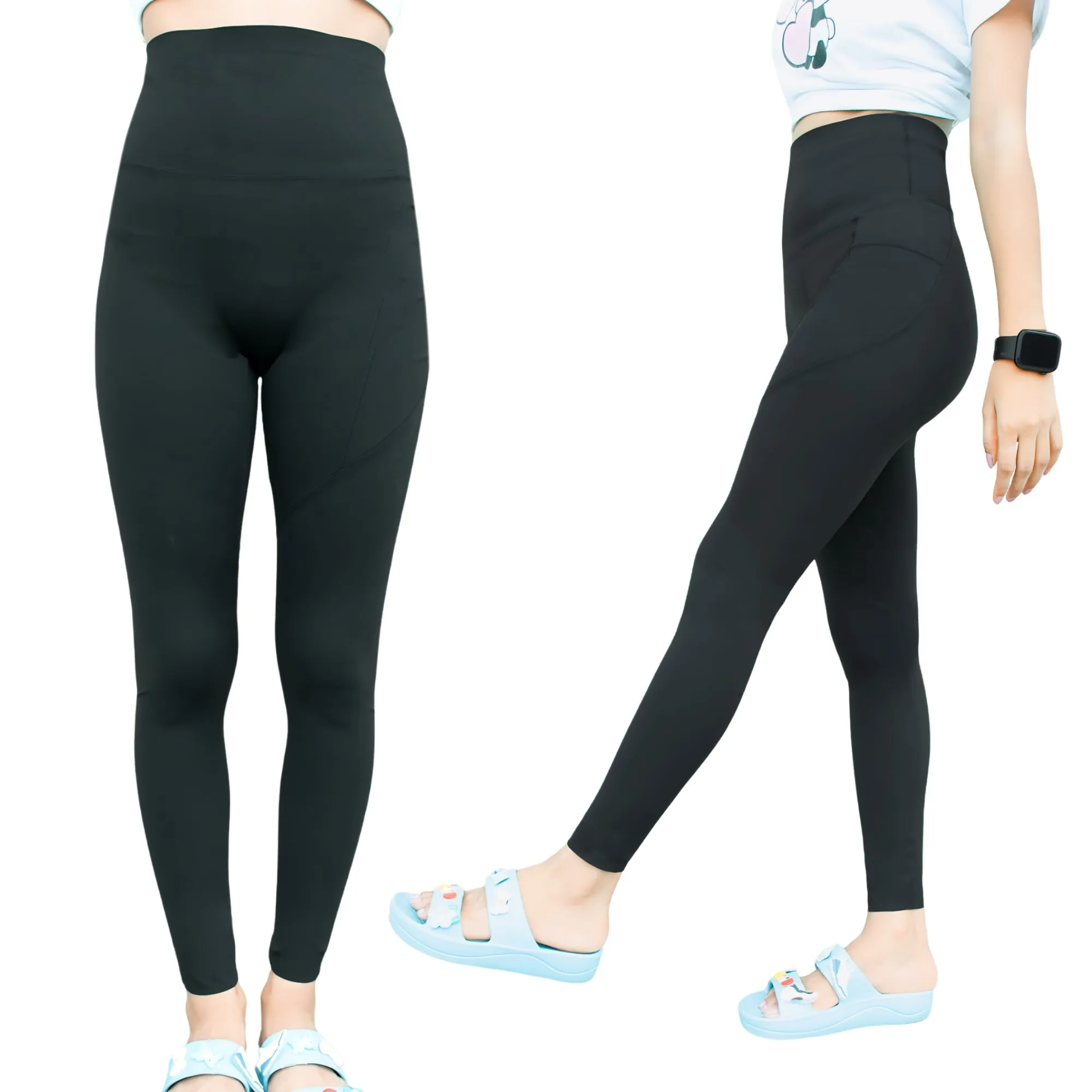 THE LITTLE LOOKERS Women Gym Pants I Girls Snug Fit Leggings - Super Soft, Stretchable Tights for Gym, Yoga, Indoor & Outdoor Sports wear