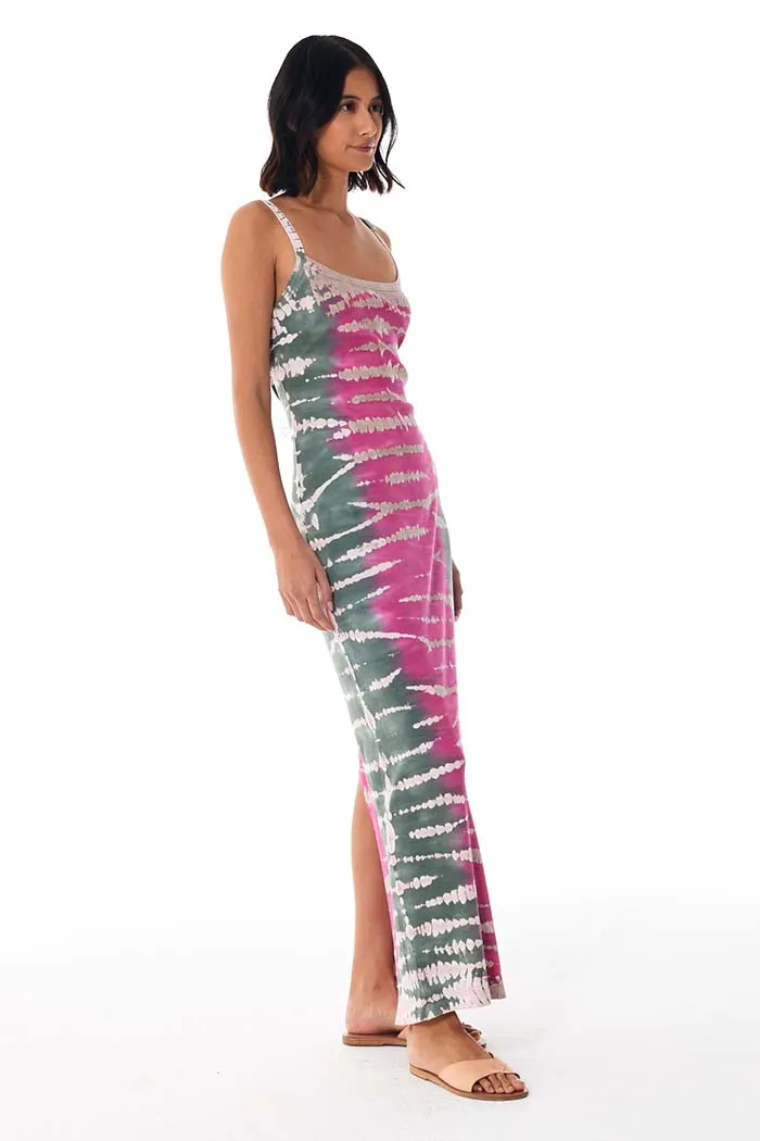 Tonya Maxi Dress // Pink Flash Reef Wash