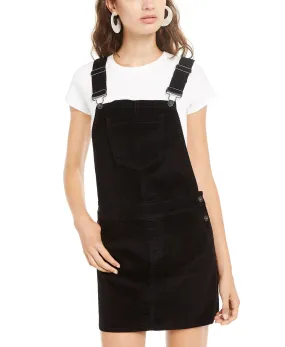 Vanilla Star Junior's Corduroy Overalls Dress Black Size 11