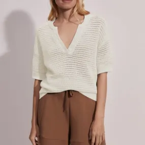 Varley Callie Knit Top - Egret