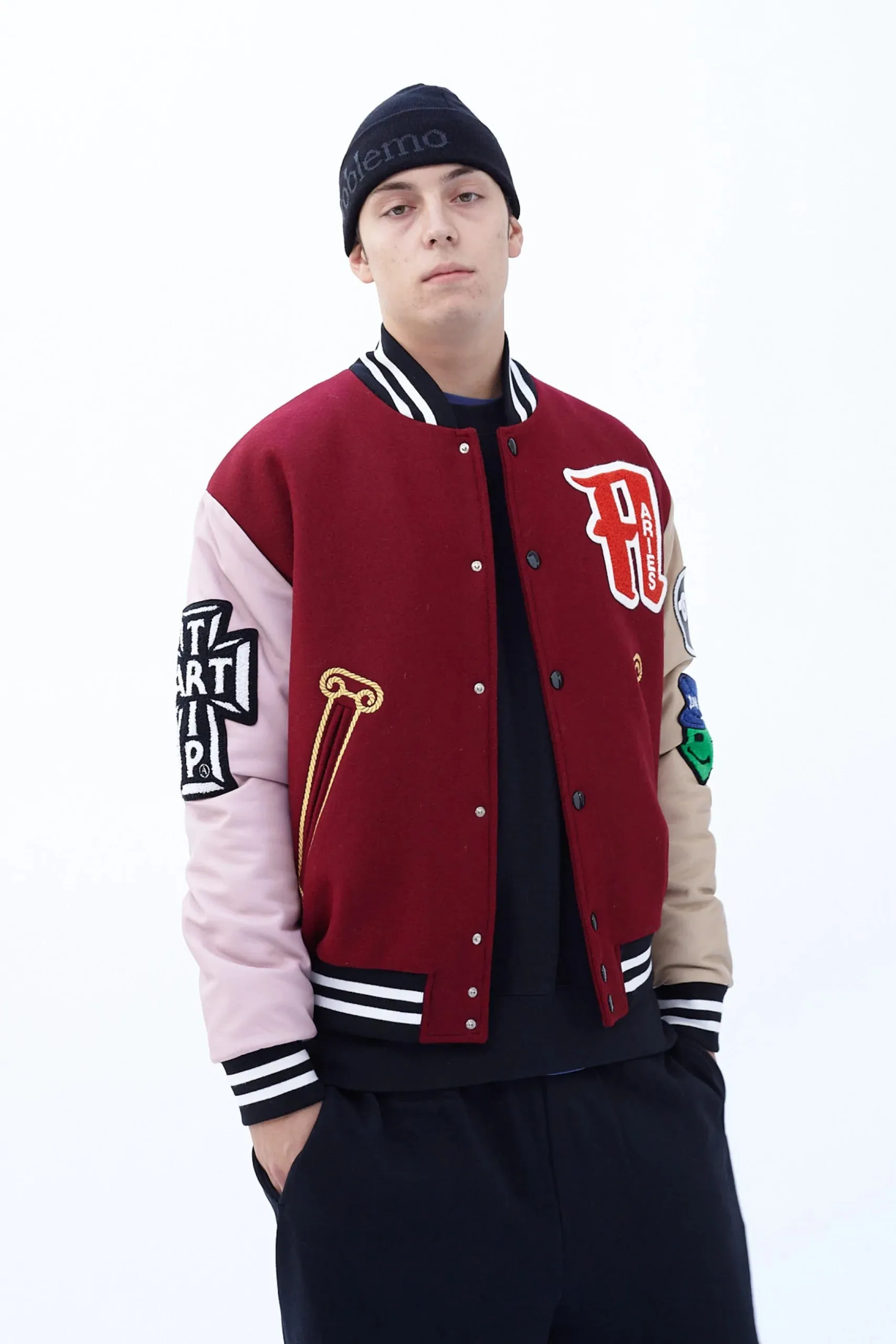 VARSITY JACKET / ARIES / BURGUNDY