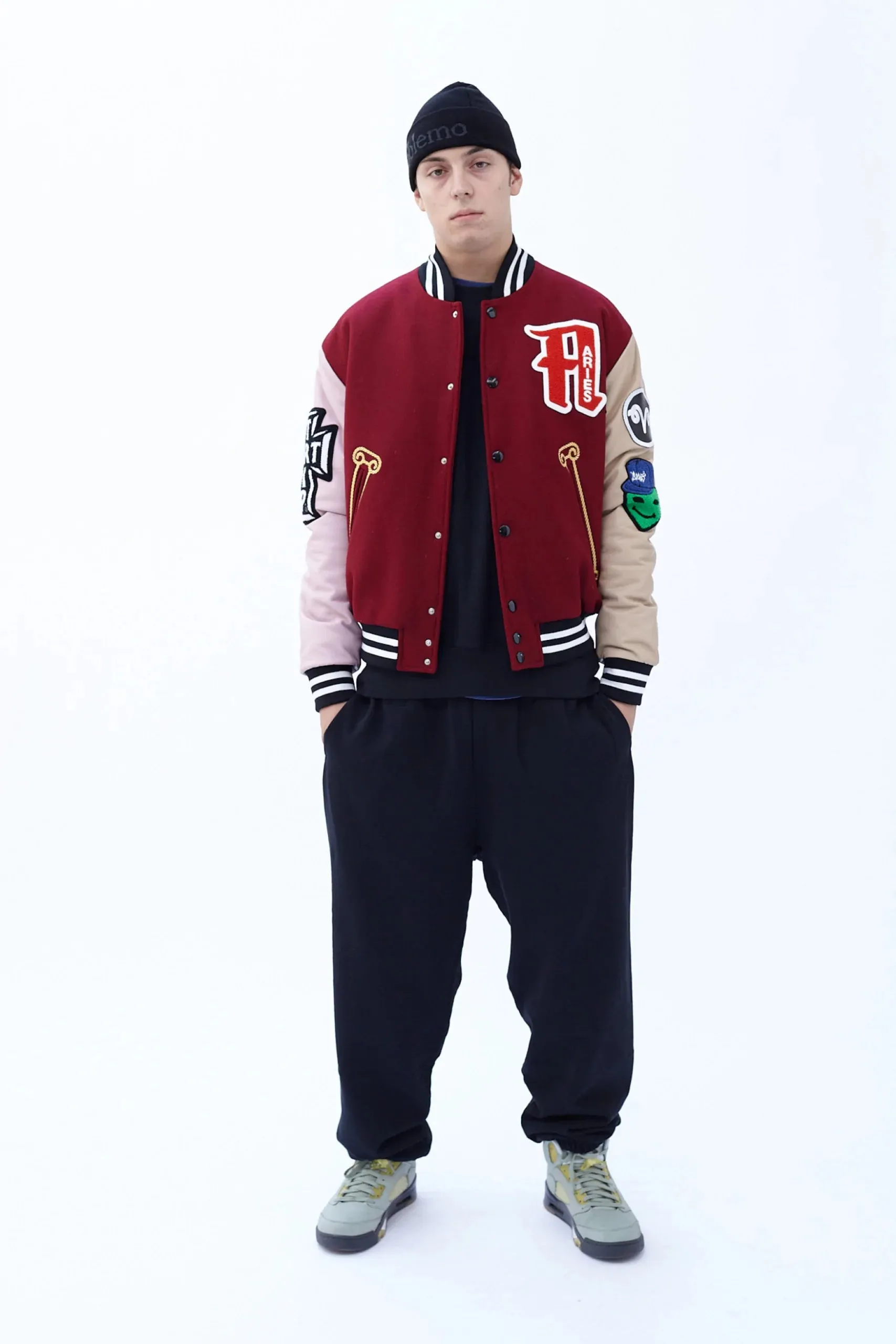 VARSITY JACKET / ARIES / BURGUNDY