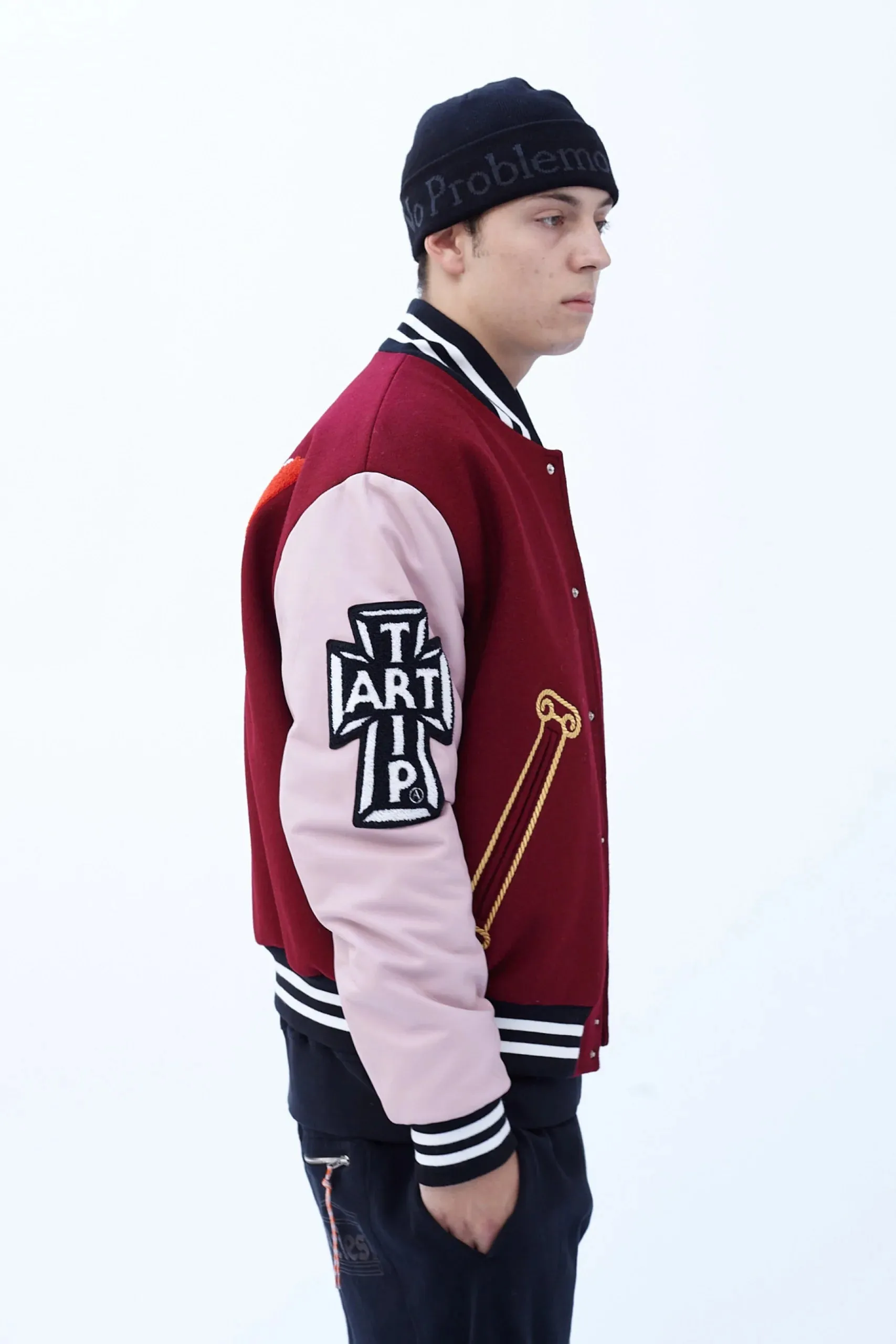 VARSITY JACKET / ARIES / BURGUNDY