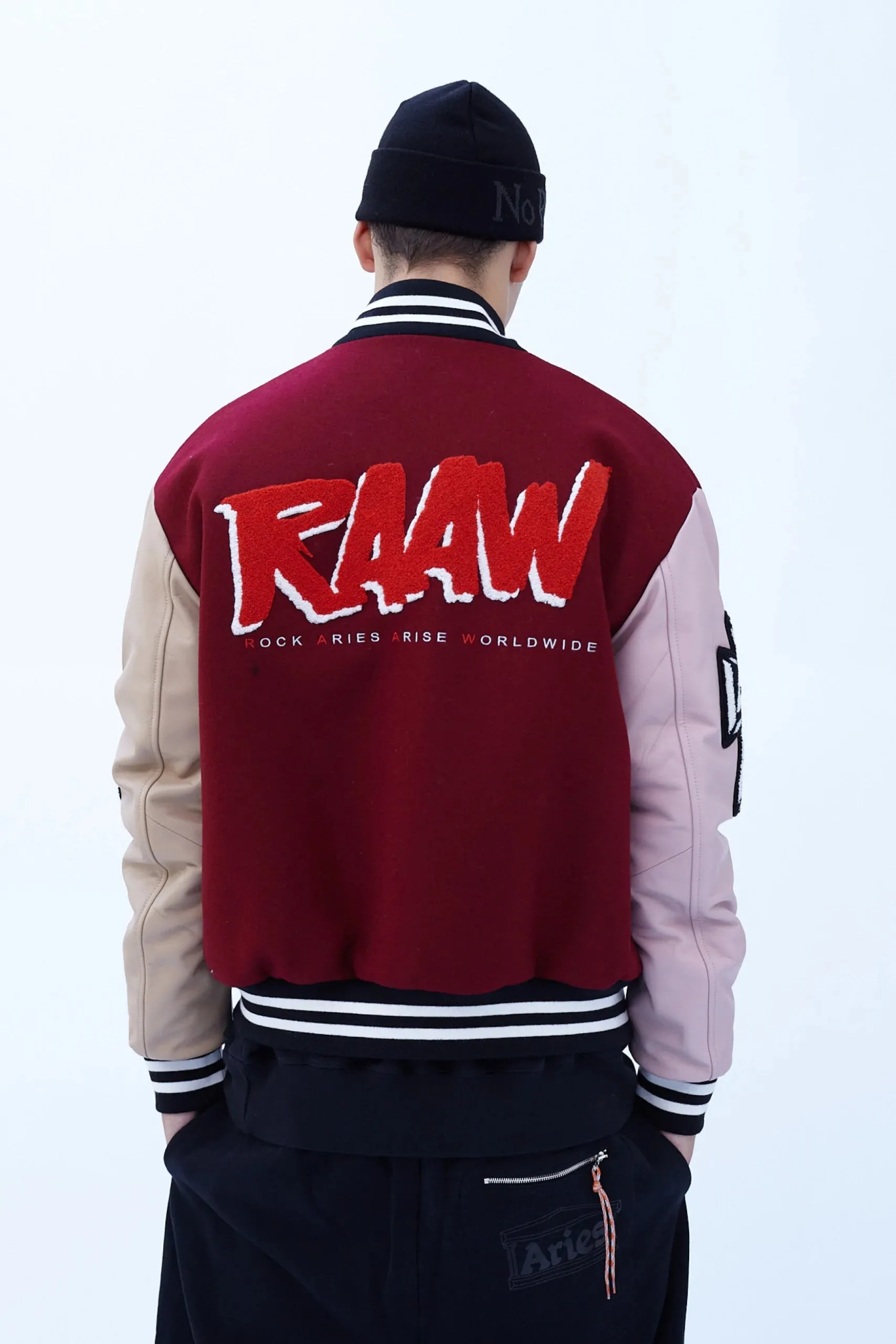 VARSITY JACKET / ARIES / BURGUNDY