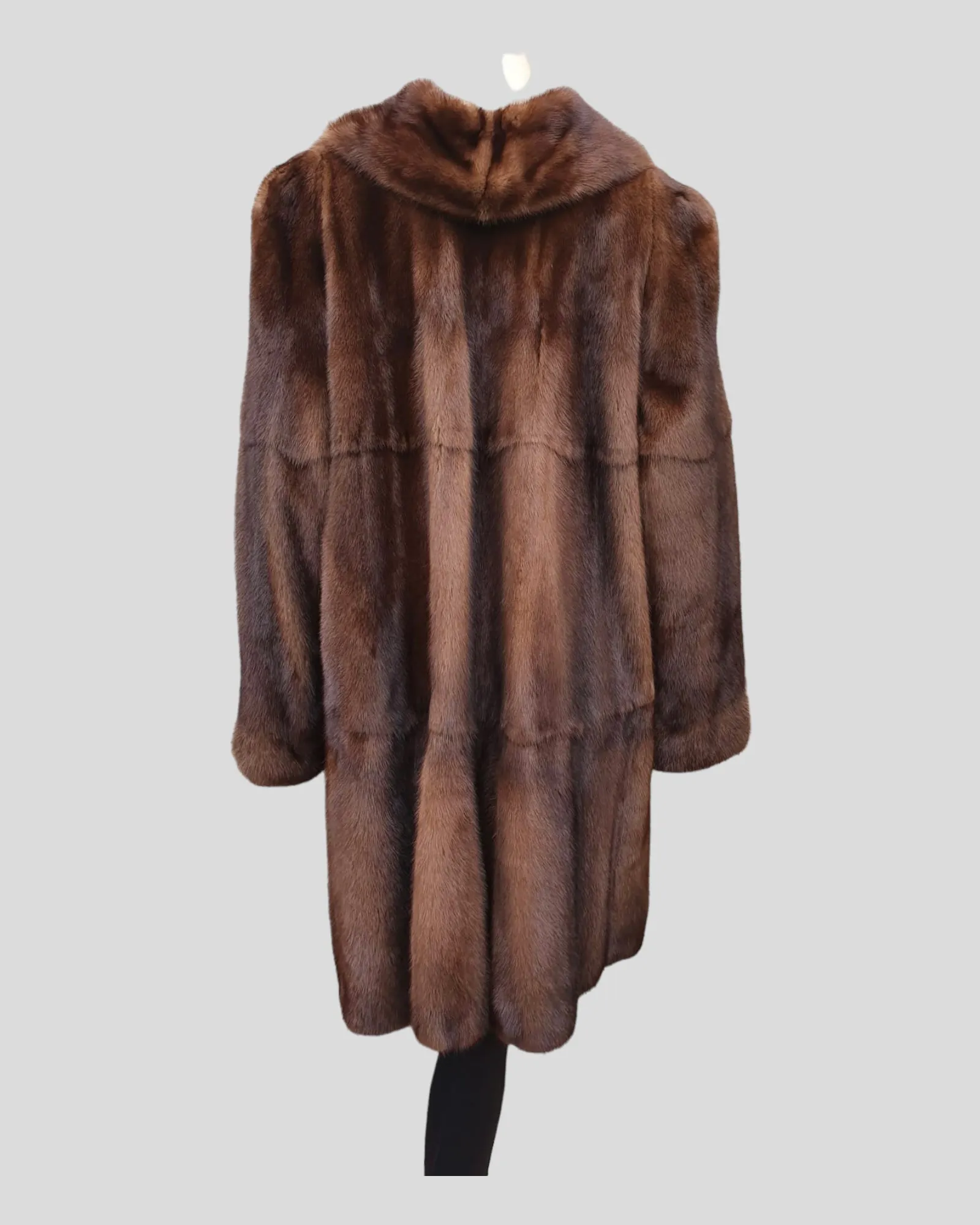 Vintage Mahogany Mink Fur ⅞ Coat -L