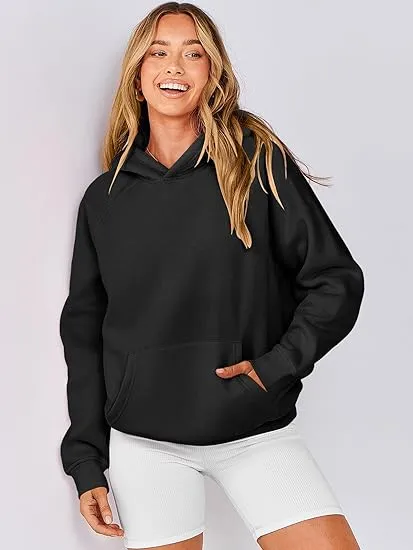 Wholesale Women's Fleece Oversized Classic Long Sleeve Hoodies