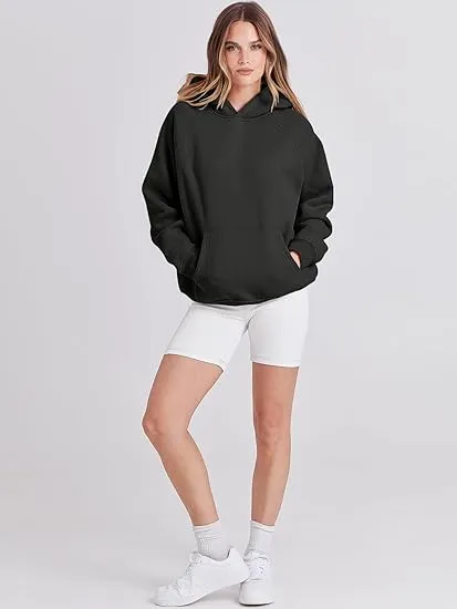 Wholesale Women's Fleece Oversized Classic Long Sleeve Hoodies