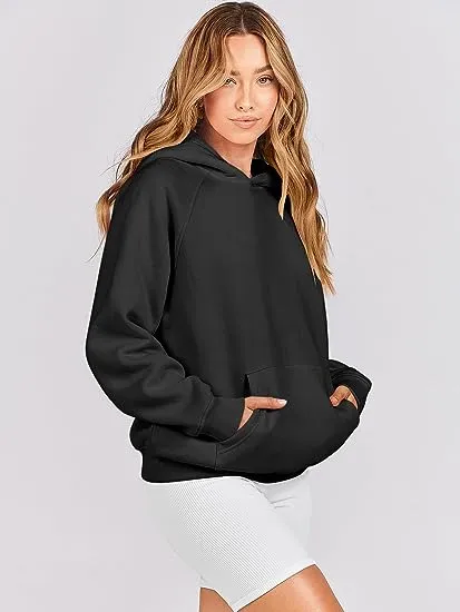 Wholesale Women's Fleece Oversized Classic Long Sleeve Hoodies