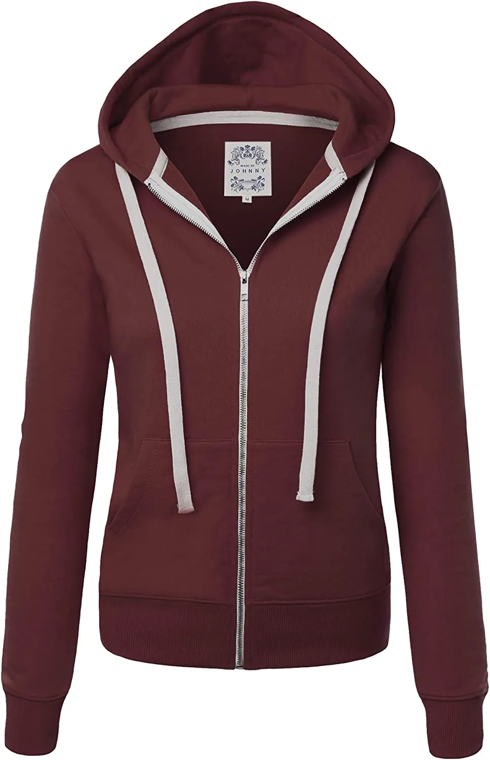 Wholesale Women's  Long Sleeve Zip-up Hoodie Jacket