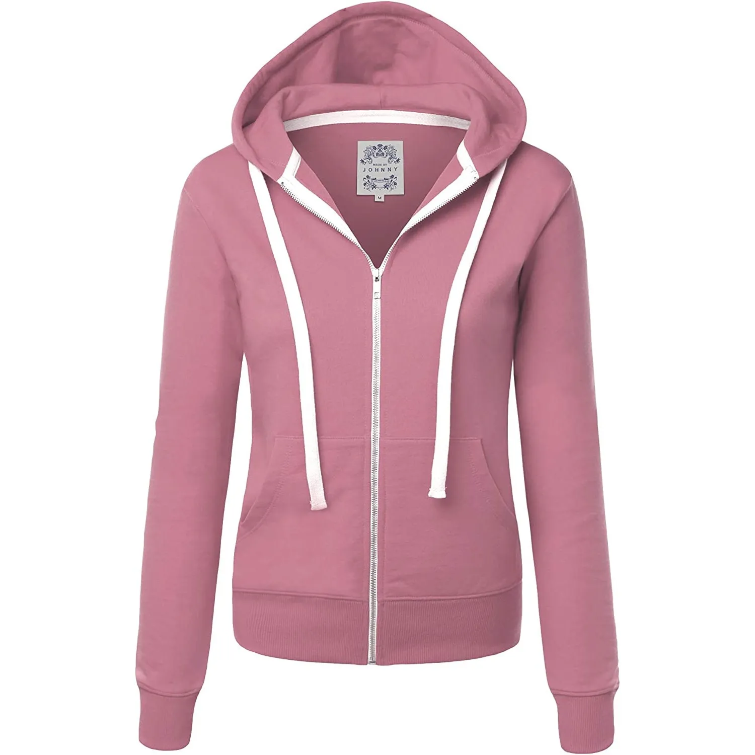 Wholesale Women's  Long Sleeve Zip-up Hoodie Jacket