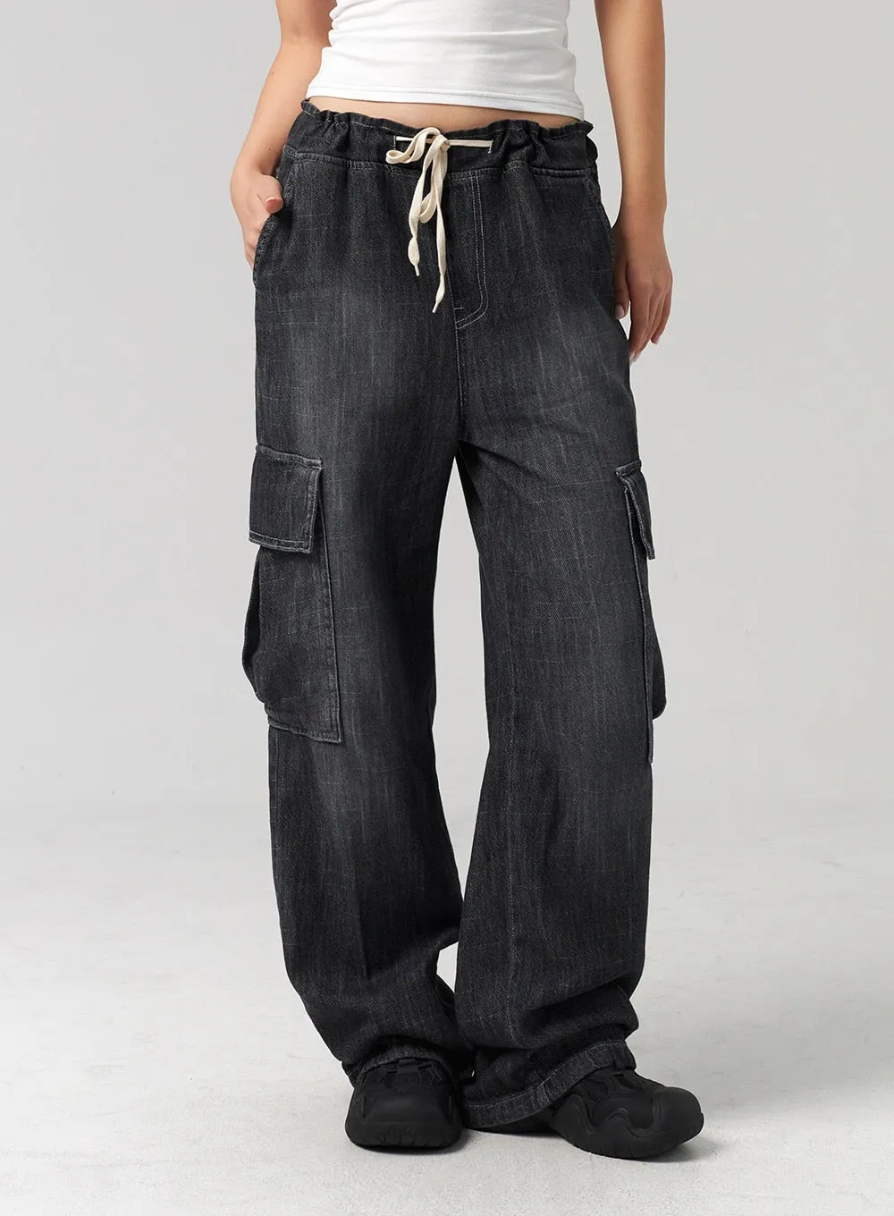 Wide Cargo Jeans CL305