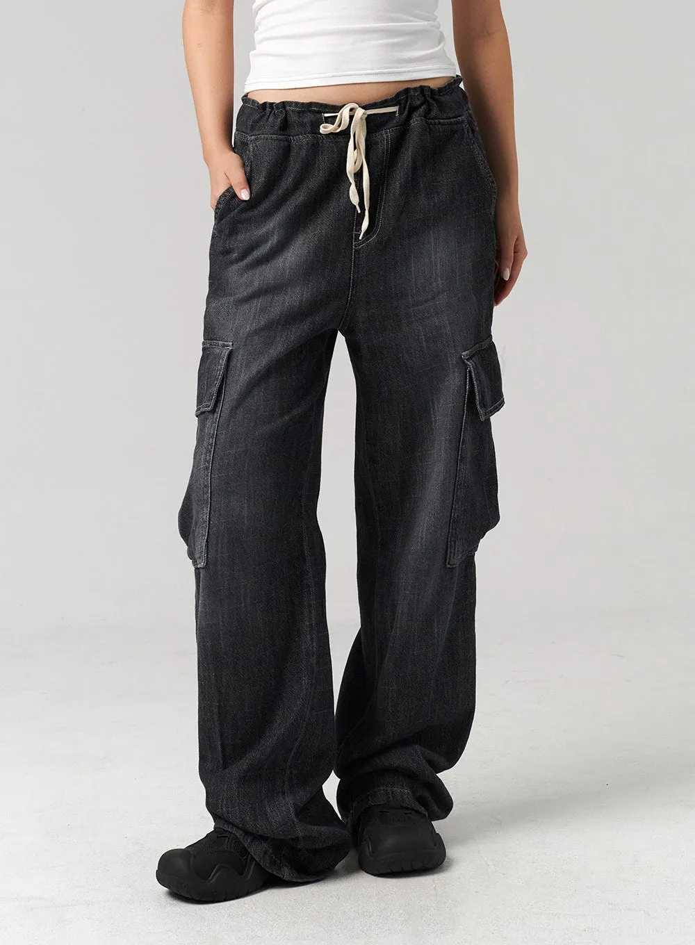 Wide Cargo Jeans CL305