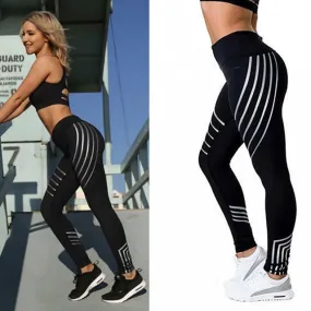 Women laser printing Yoga Leggings