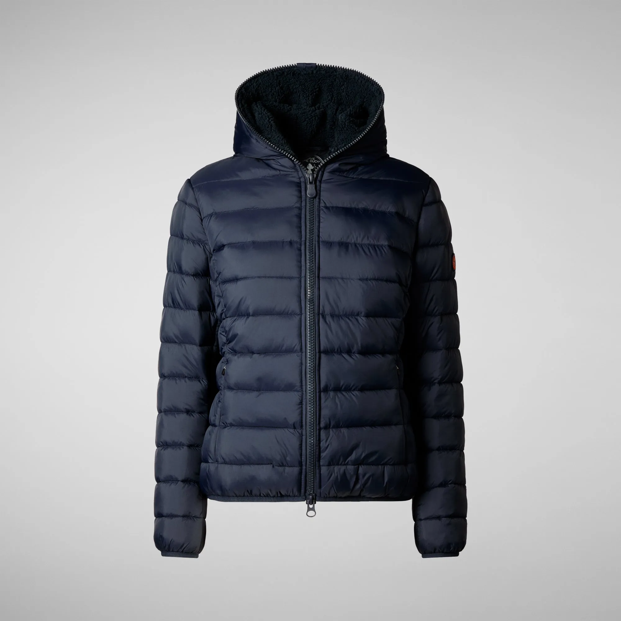 Women's animal free Puffer jacket Ethel in blue black