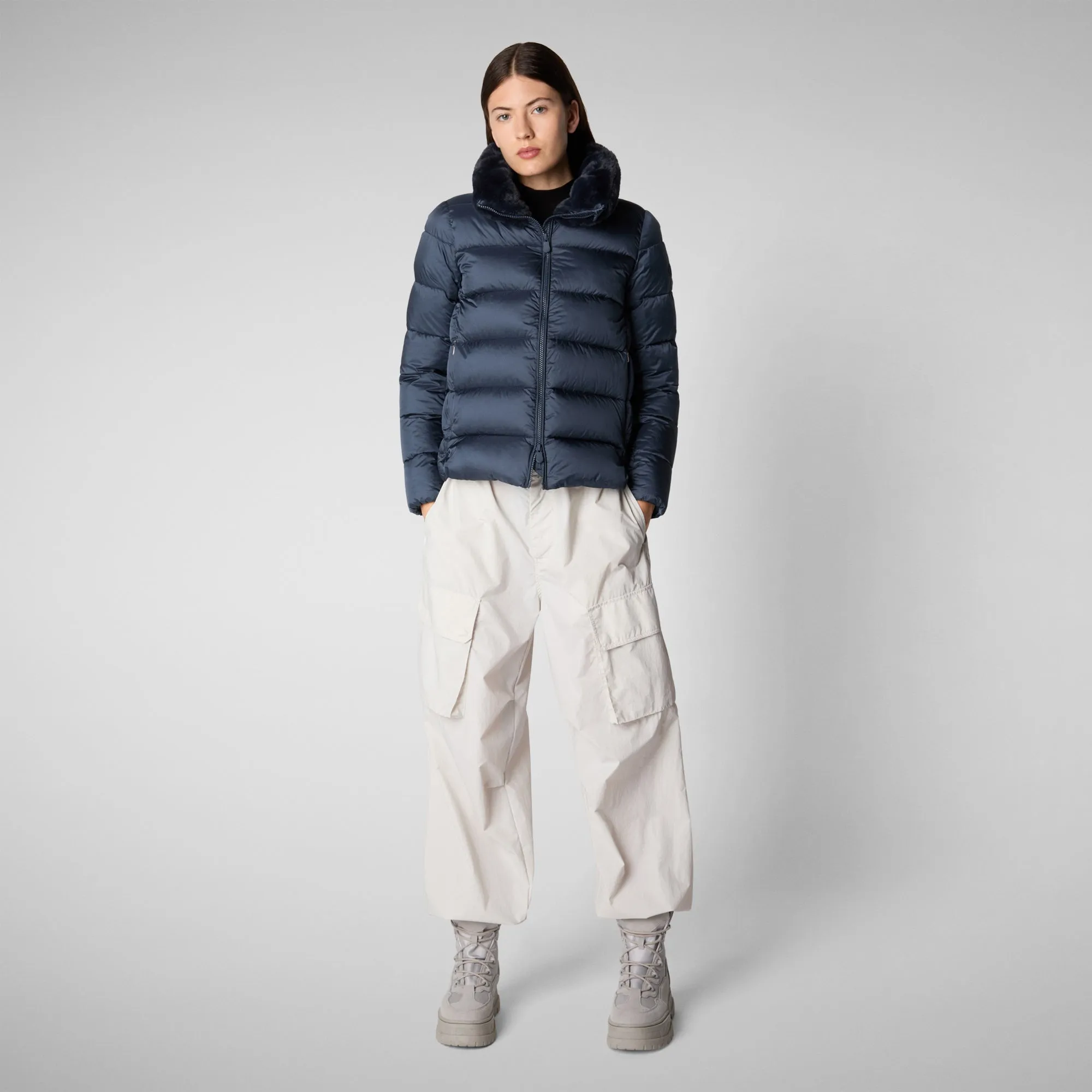 Women's animal free Puffer mei in night blue