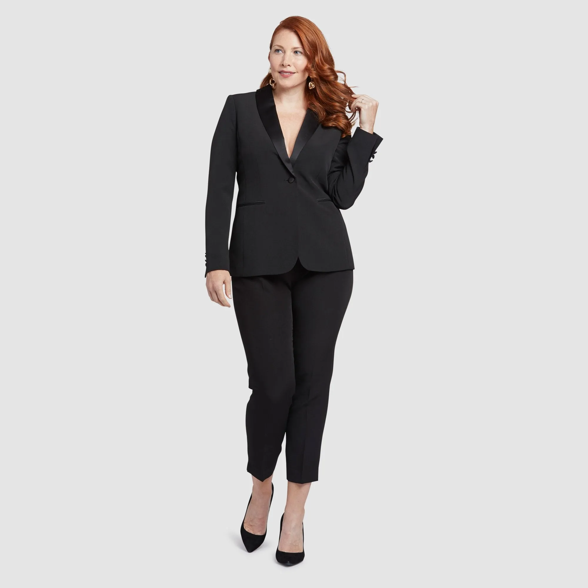 Women's Black Tuxedo Jacket