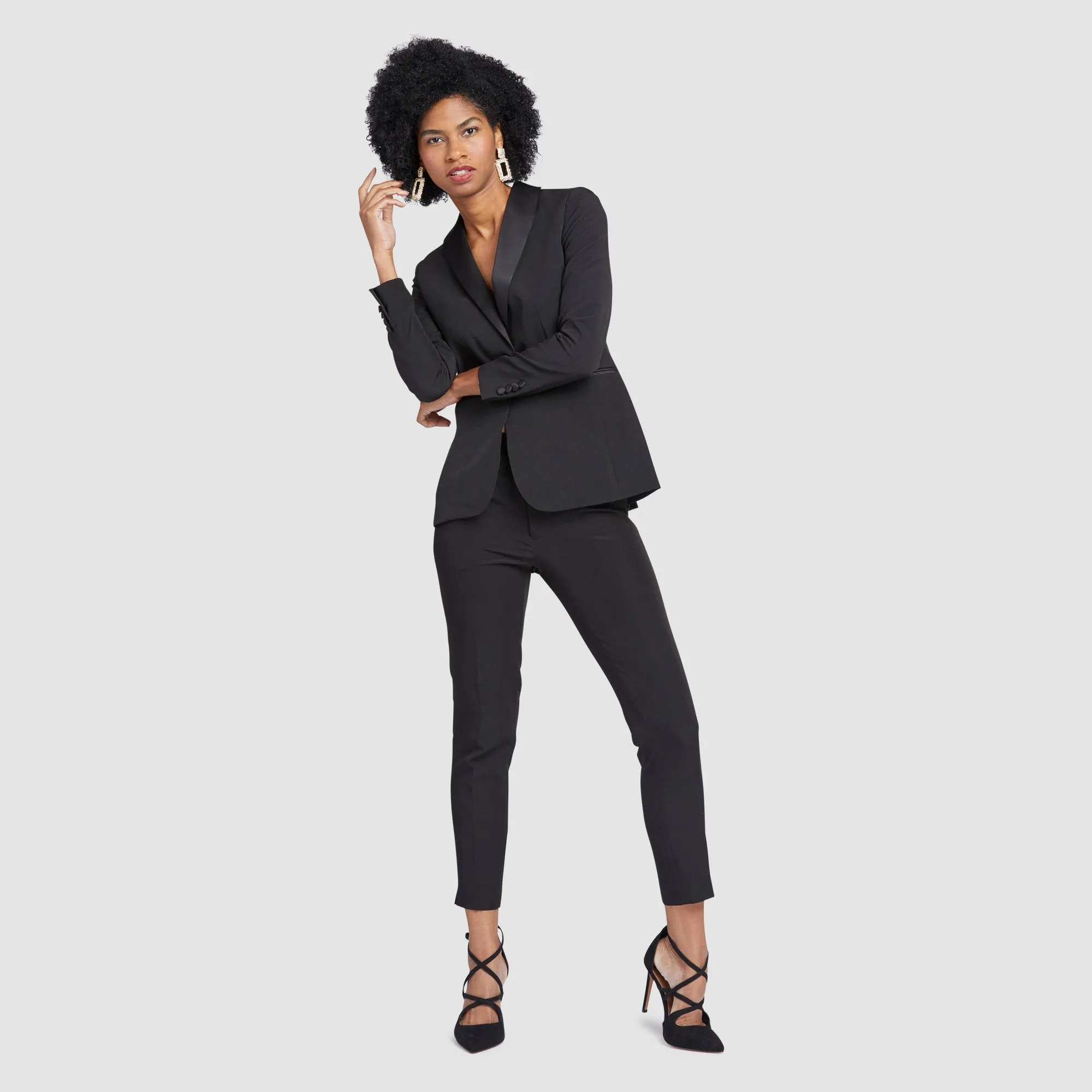 Women's Black Tuxedo Jacket