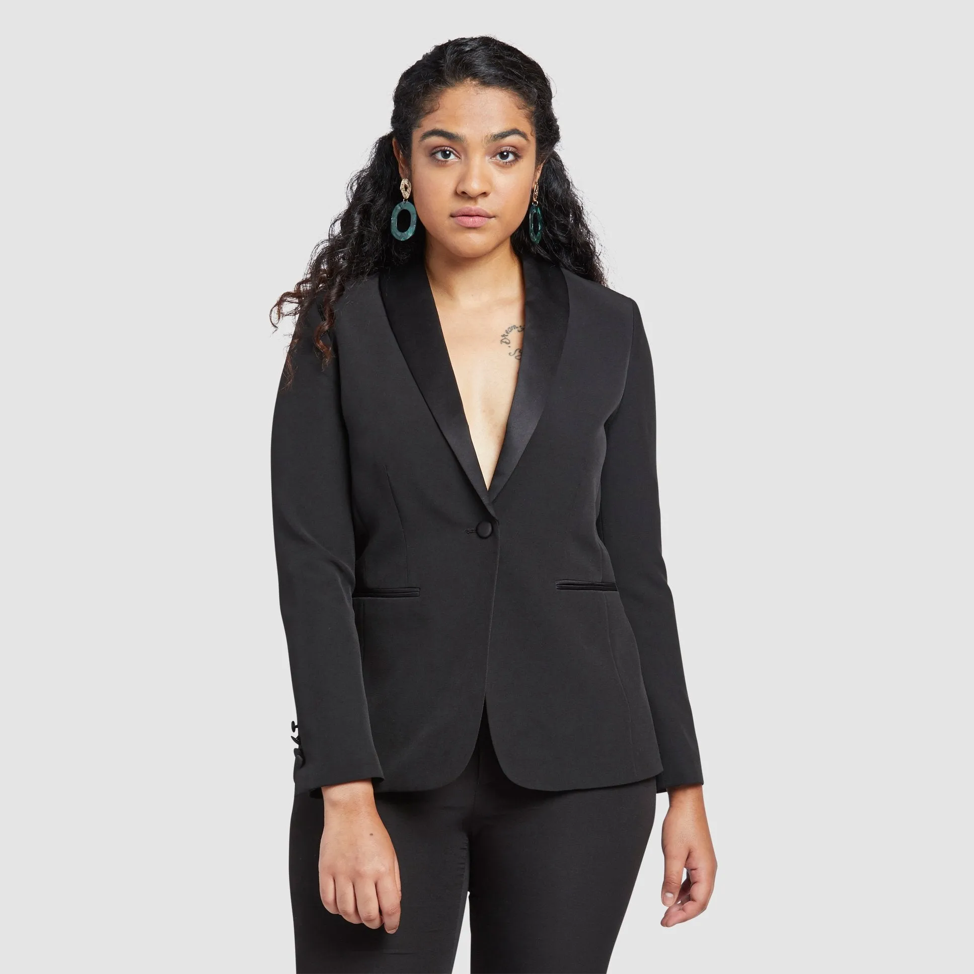 Women's Black Tuxedo Jacket