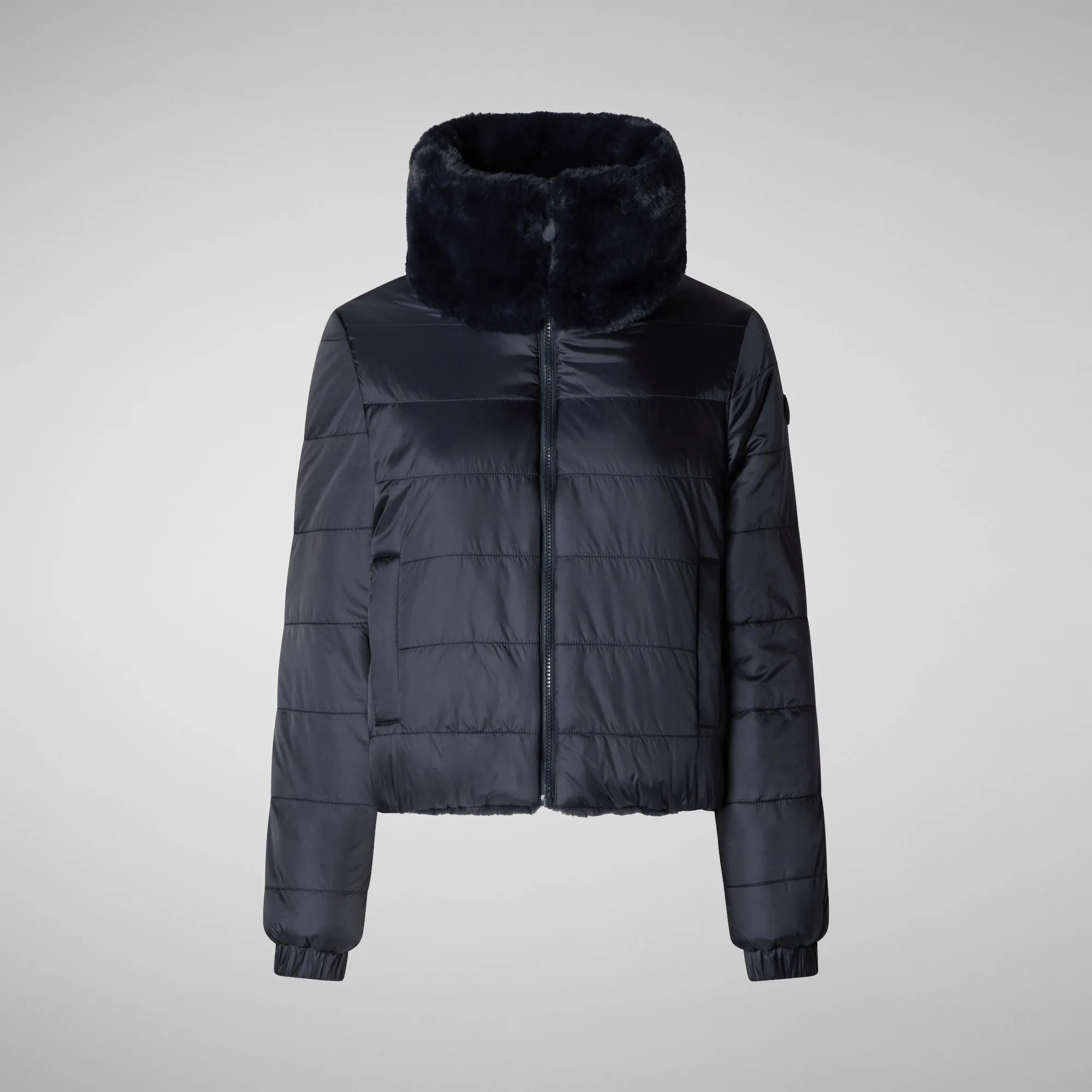 Women's jacket jeon in blue black