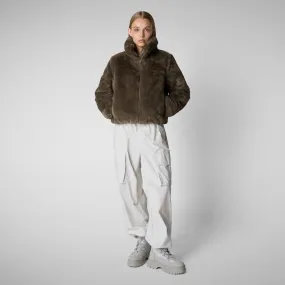 Women's jacket jeon in mud grey