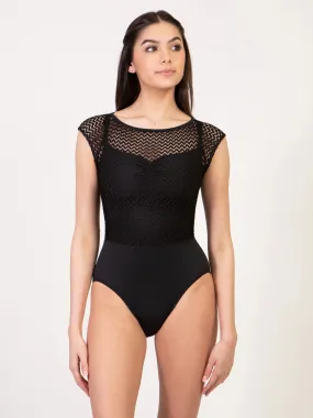 Woodstock Overlay Cap Sleeve Leotard (2690A)