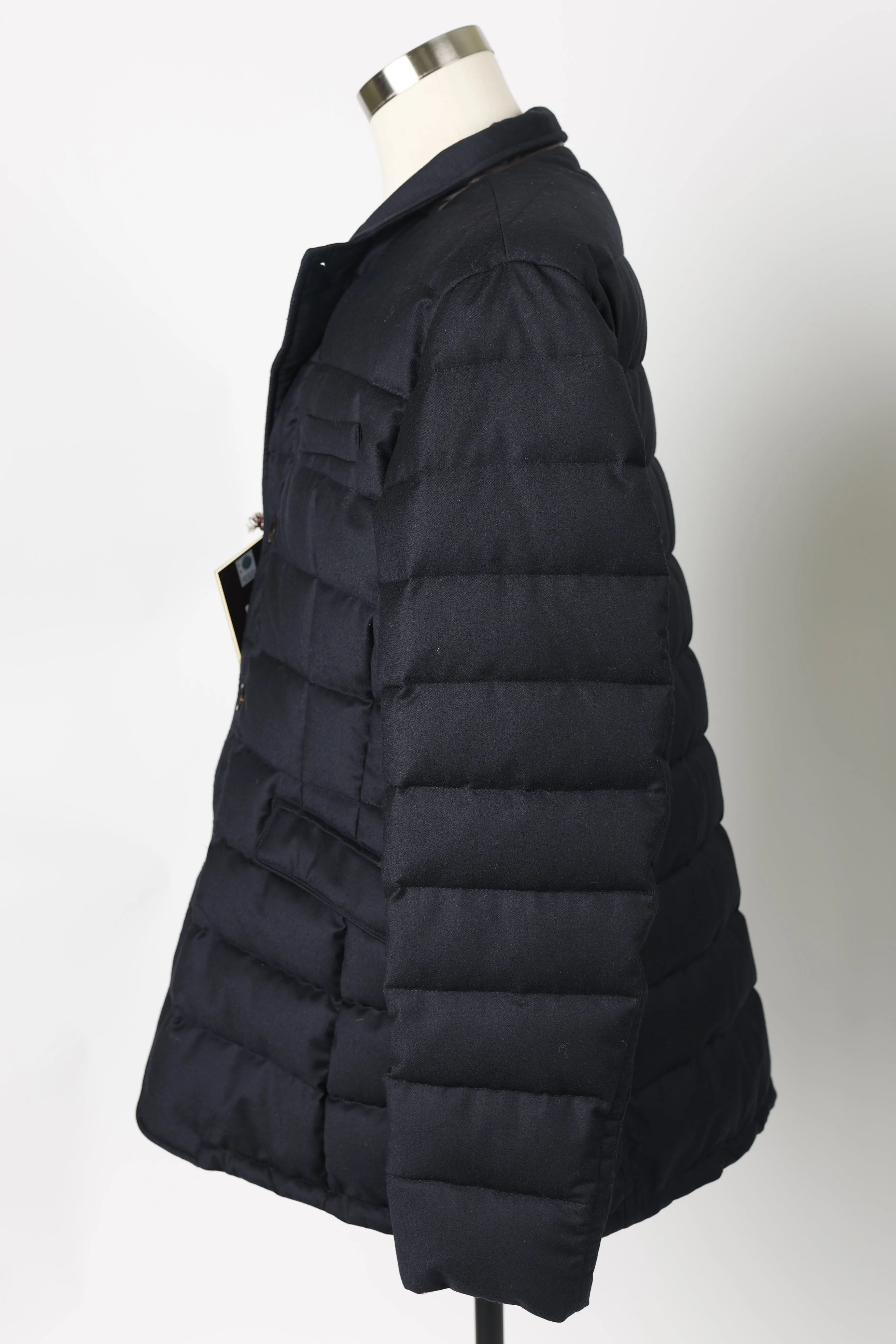 Wool Down Dress Puffer Jacket