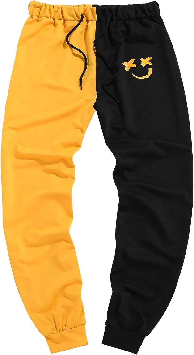 ZAFUL Women's High Waisted Two Color Spliced Casual Yoga Pants